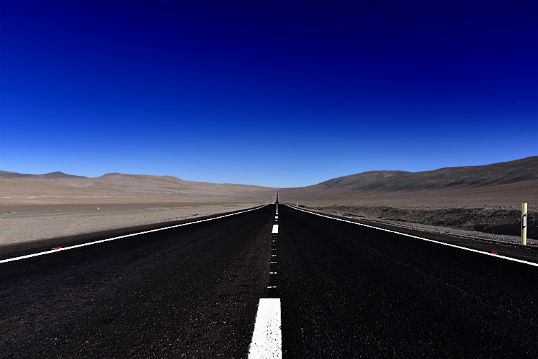 La route vers l'observatoire Cerro Paranal