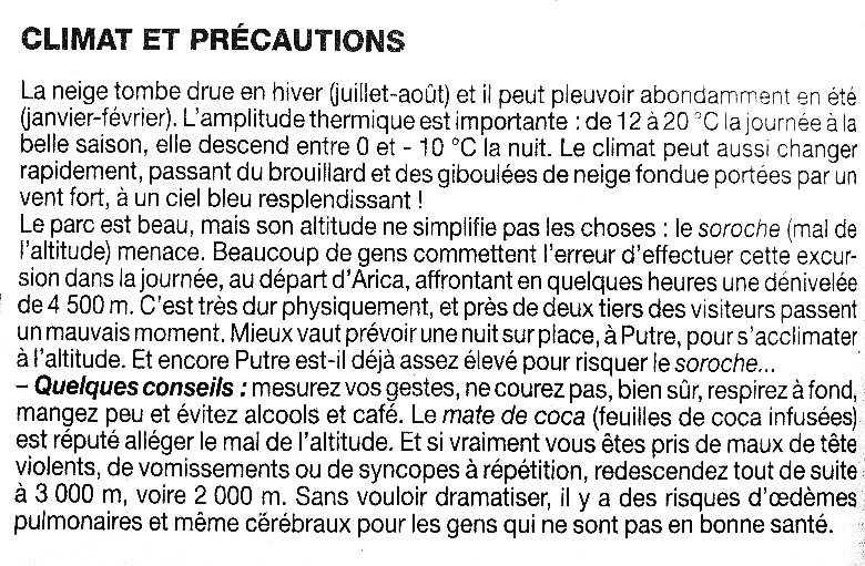 (extrait du ''Guide du routard'' Chili