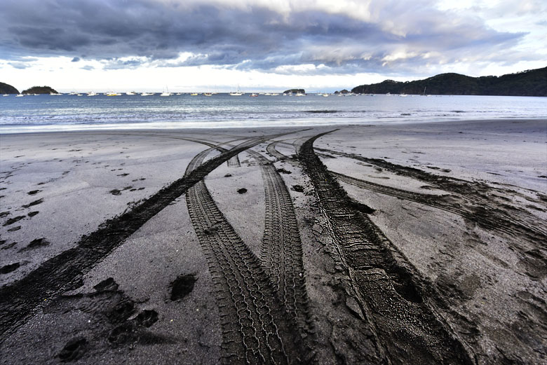 En 4x4 sur la plage