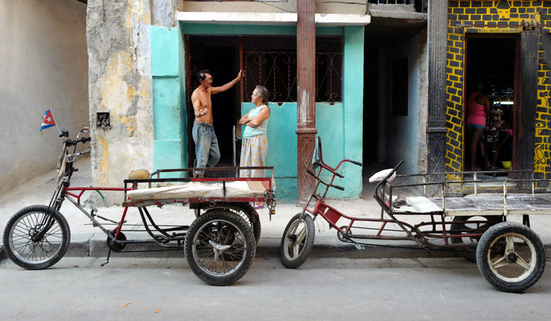 Parking bicytaxis