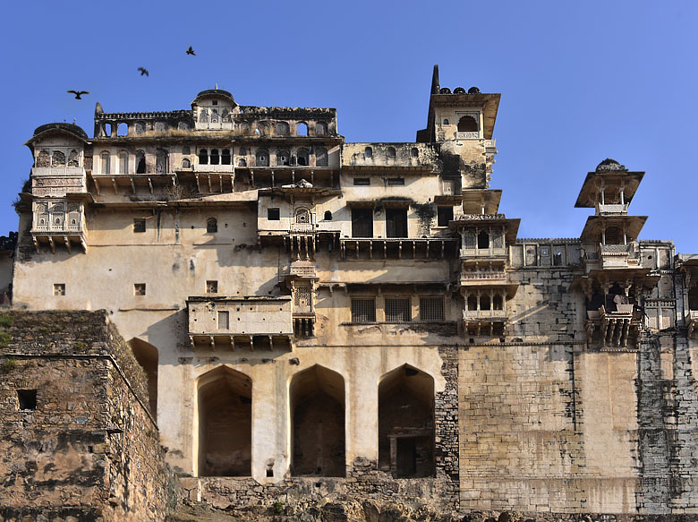 Le palais du rāja de Bundi