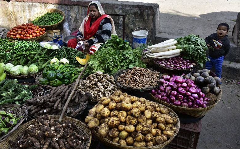 Marché aux légumes d'Udaipur
