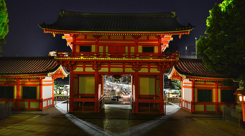 Temple by night