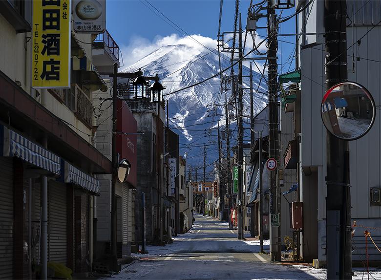 Le mont Fuji vu de Shimoyoshida