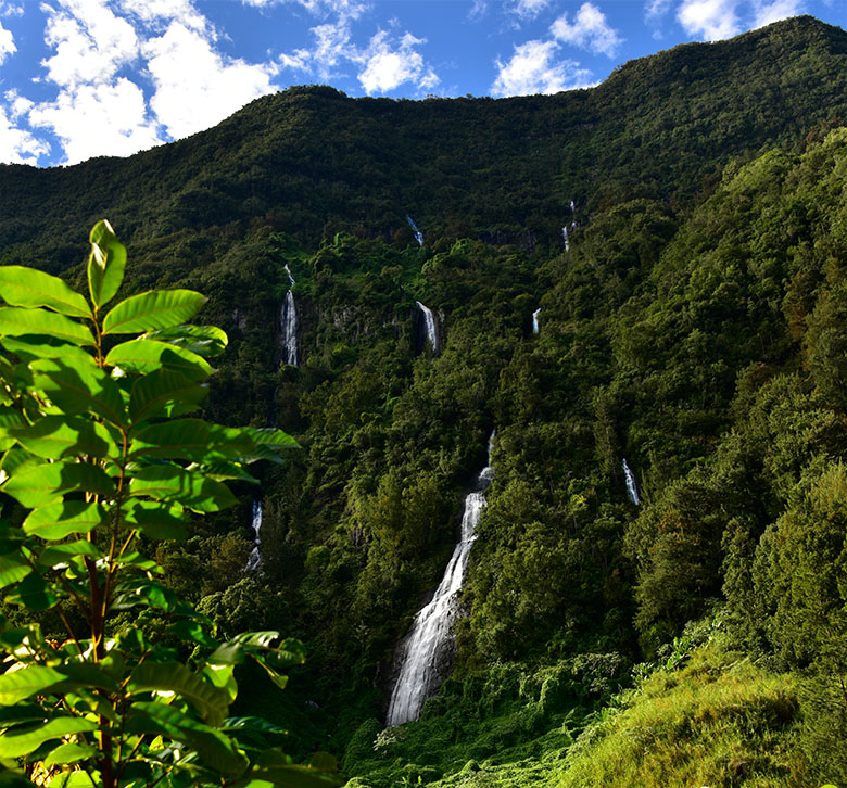 Cascades dans le Cirque de Salazie