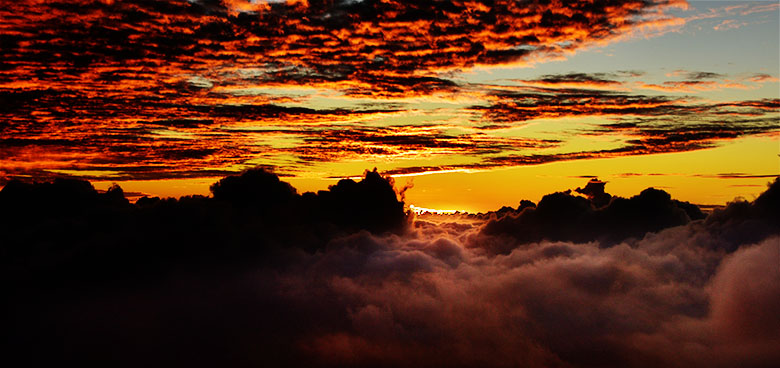Au dessus des nuages...