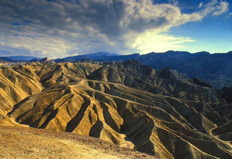Crème caramel dans la Death Valley