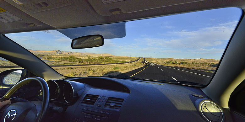 L'Interstate 70 au milieu de l'Utah
