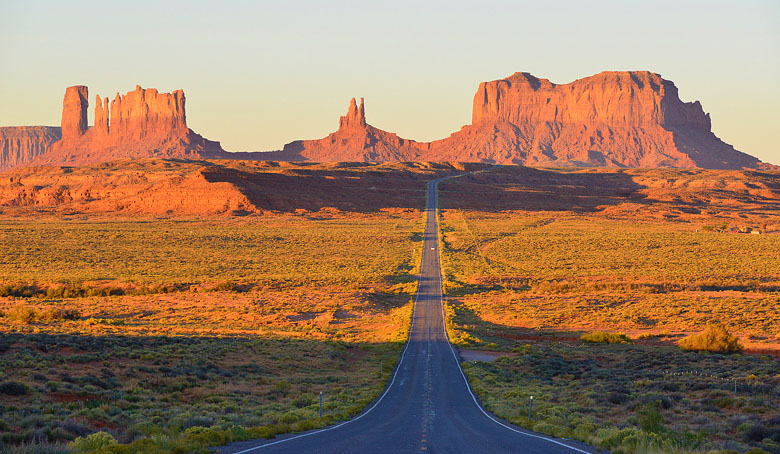 La route US163 vers Monument Valley